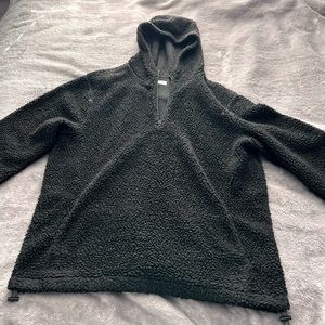 Oversized Pacsun Black Fluffy Hoodie!